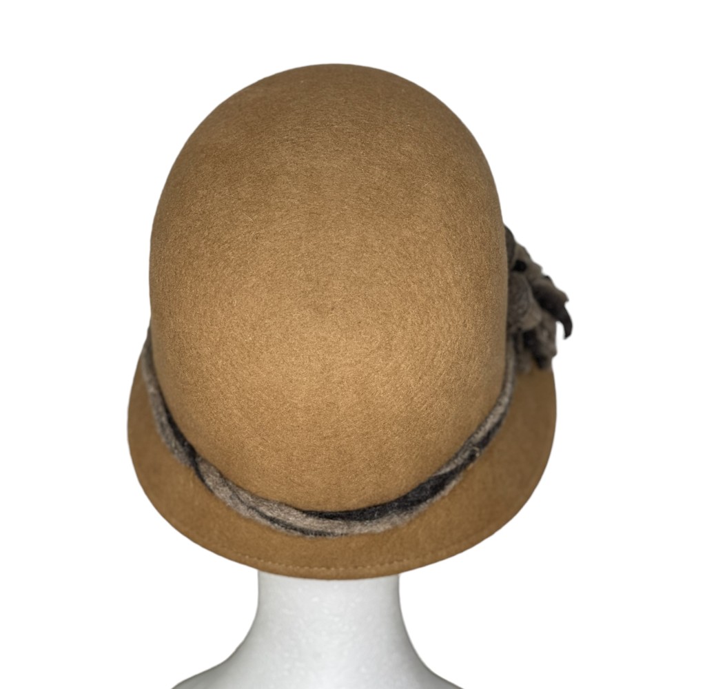 Chapeau femme chic couture feutre laine hiver HB143