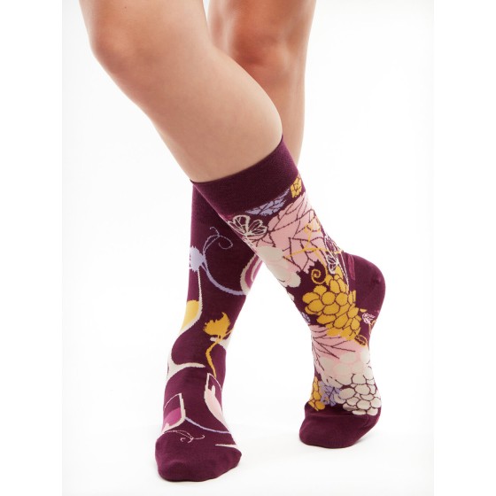 Chaussettes red wine