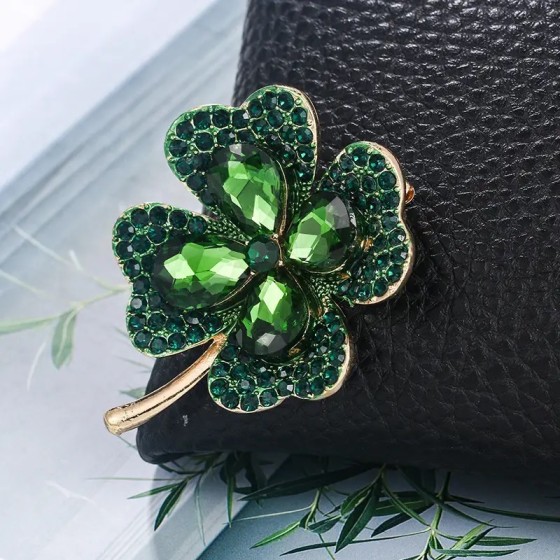 Broche Trèfle à 4 feuilles
